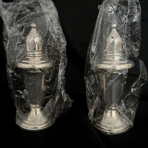 Empire Weighted Sterling Silver Salt & Pepper Shakers